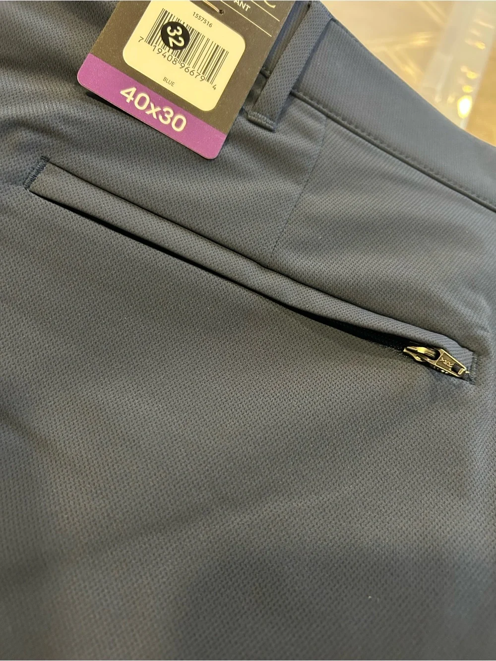 Banana Republic Mens Flat Front Performance Pants Blue 1557516 40x30
